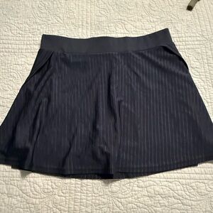Black Pinstripe Golf Skirt